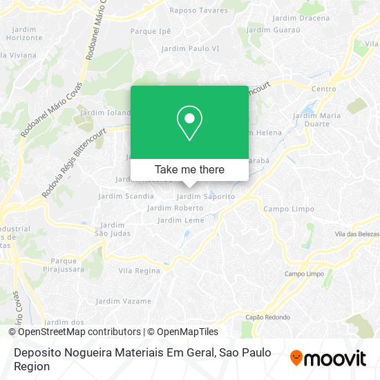 Mapa Deposito Nogueira Materiais Em Geral