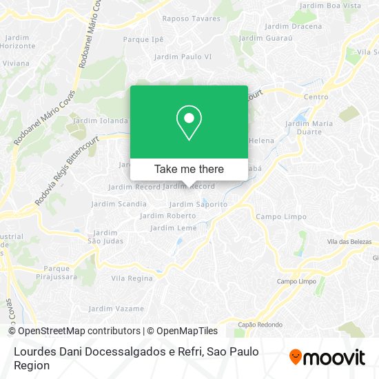 Lourdes Dani Docessalgados e Refri map
