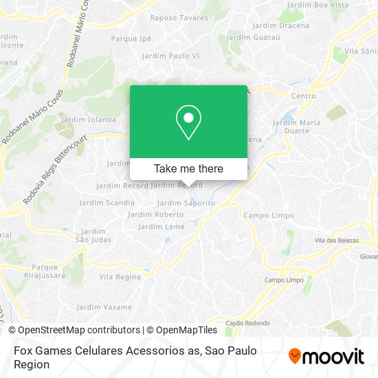 Fox Games Celulares Acessorios as map