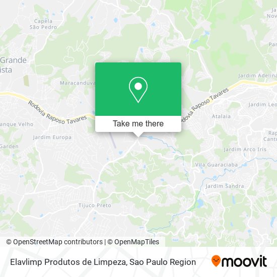 Mapa Elavlimp Produtos de Limpeza