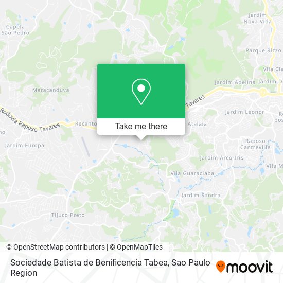 Mapa Sociedade Batista de Benificencia Tabea