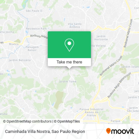 Caminhada Villa Nostra map