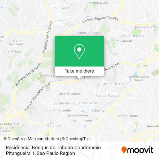 Residencial Bosque do Taboão Condomínio Pitangueira 1 map