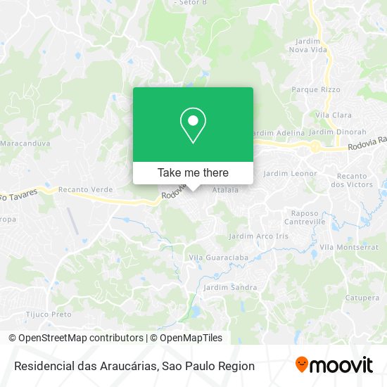 Residencial das Araucárias map