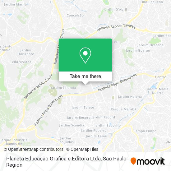 Planeta Educação Gráfica e Editora Ltda map