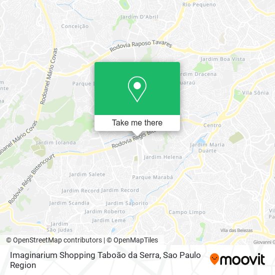 Imaginarium Shopping Taboão da Serra map