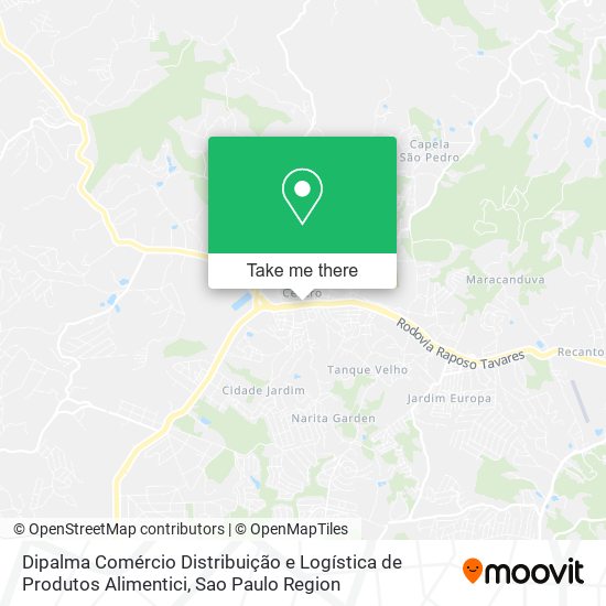 Dipalma Comércio Distribuição e Logística de Produtos Alimentici map