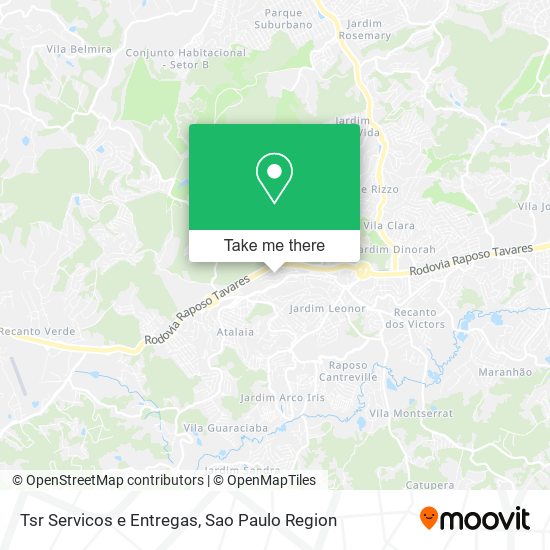 Mapa Tsr Servicos e Entregas