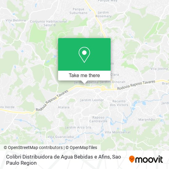 Colibri Distribuidora de Agua Bebidas e Afins map
