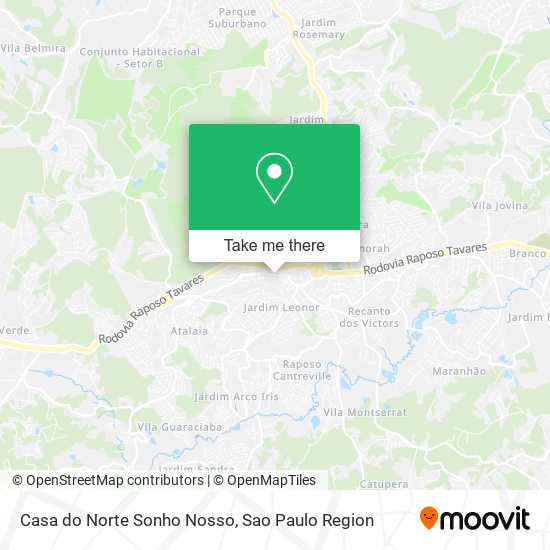 Casa do Norte Sonho Nosso map