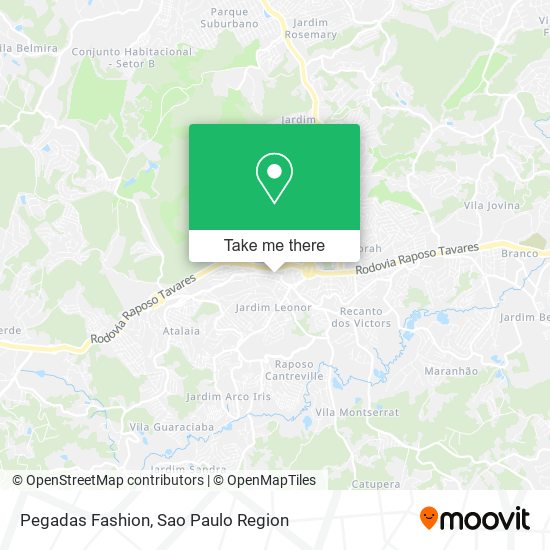 Pegadas Fashion map