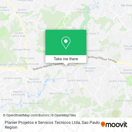 Planier Projetos e Servicos Tecnicos Ltda map