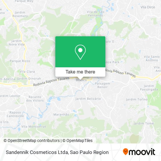 Sandennik Cosmeticos Ltda map