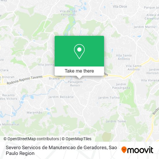 Severo Servicos de Manutencao de Geradores map