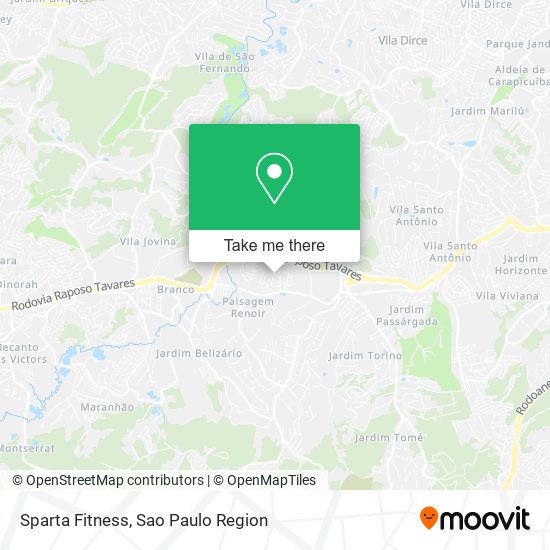 Mapa Sparta Fitness