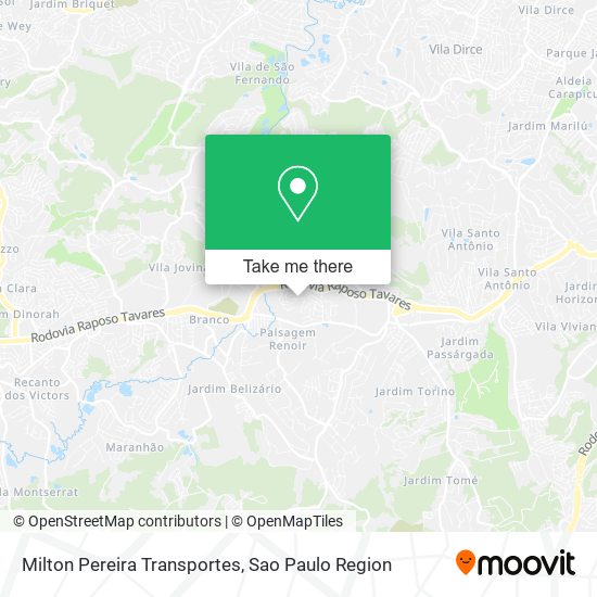 Milton Pereira Transportes map