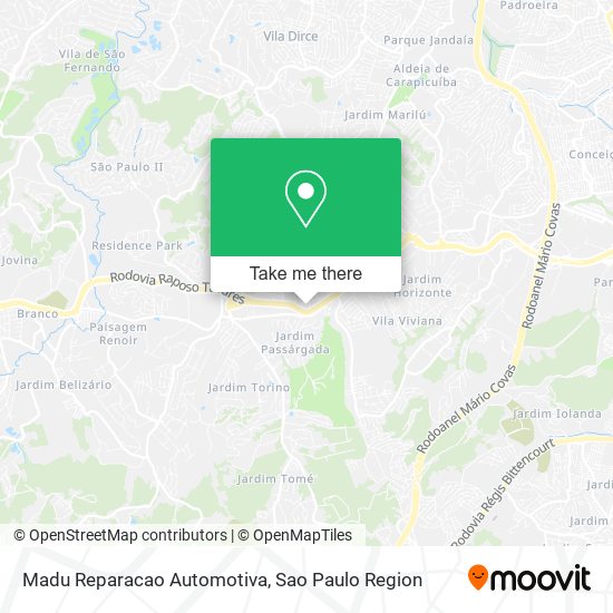 Mapa Madu Reparacao Automotiva