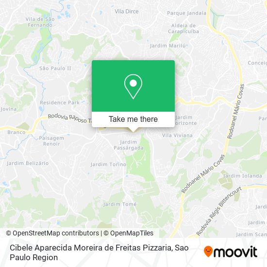 Cibele Aparecida Moreira de Freitas Pizzaria map