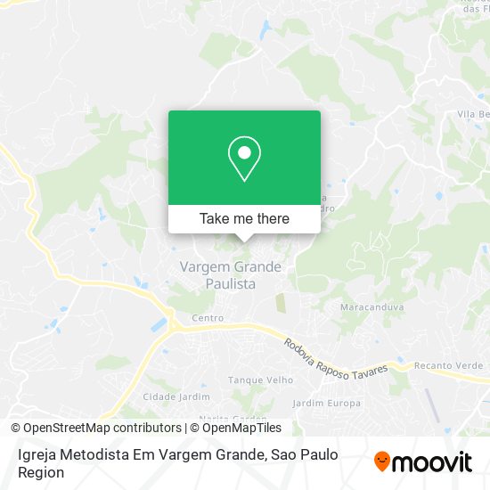 Igreja Metodista Em Vargem Grande map