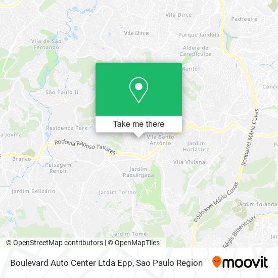 Mapa Boulevard Auto Center Ltda Epp