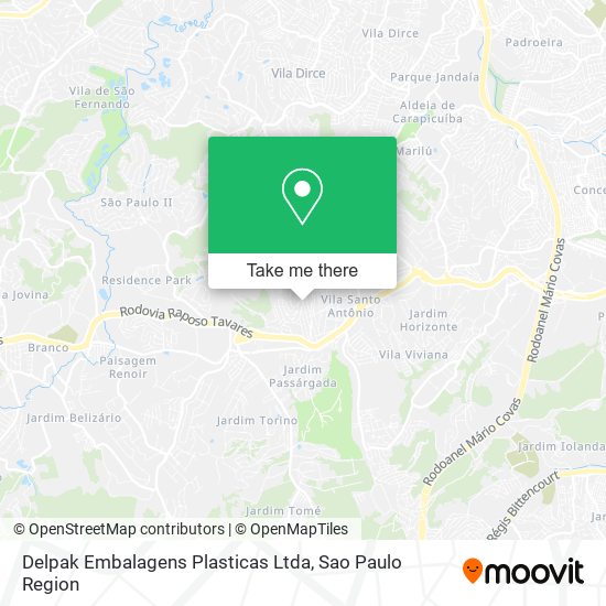 Delpak Embalagens Plasticas Ltda map