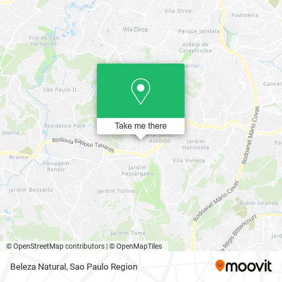 Beleza Natural map