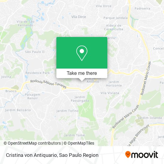 Cristina von Antiquario map