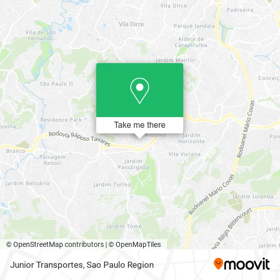 Junior Transportes map