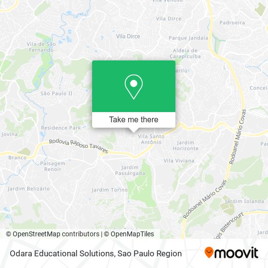 Mapa Odara Educational Solutions