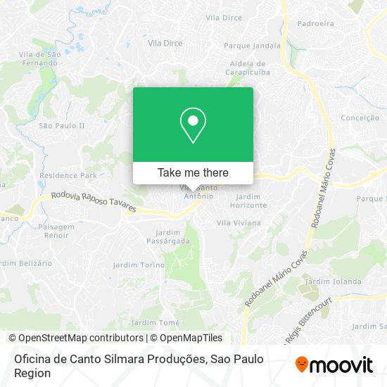 Oficina de Canto Silmara Produções map