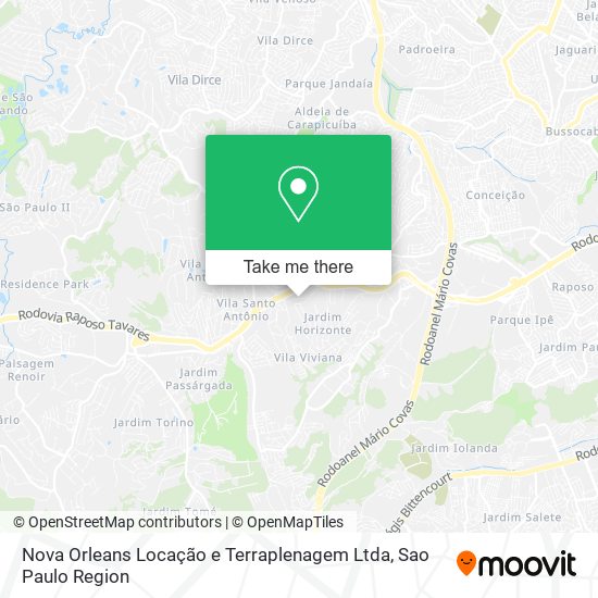 Nova Orleans Locação e Terraplenagem Ltda map