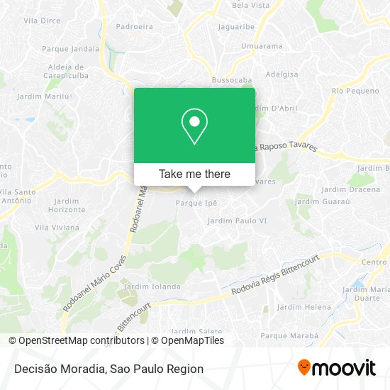 Decisão Moradia map