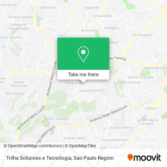 Trilha Solucoes e Tecnologia map