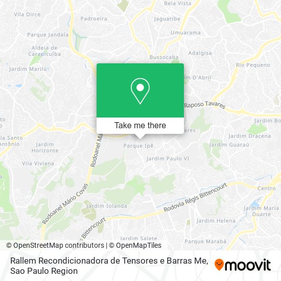 Rallem Recondicionadora de Tensores e Barras Me map