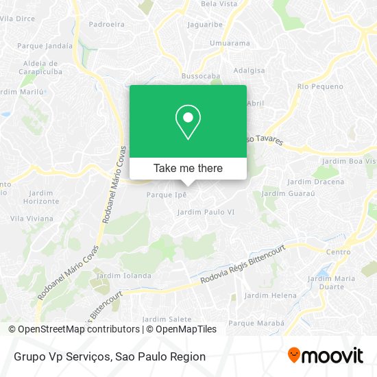 Grupo Vp Serviços map