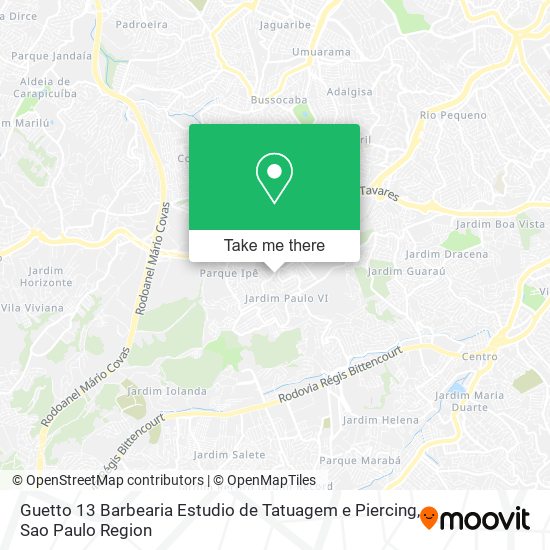 Guetto 13 Barbearia Estudio de Tatuagem e Piercing map