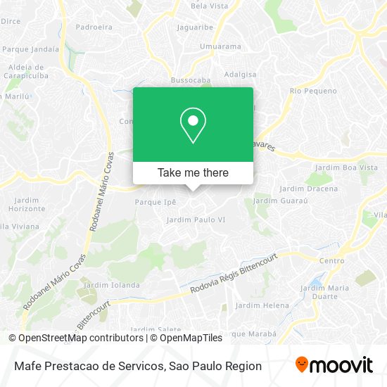 Mafe Prestacao de Servicos map