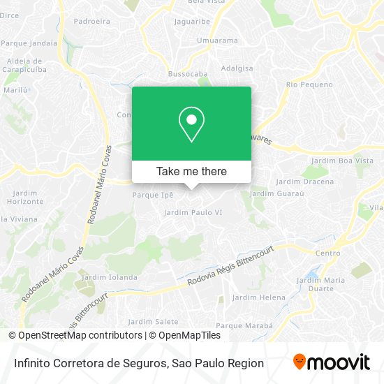 Infinito Corretora de Seguros map