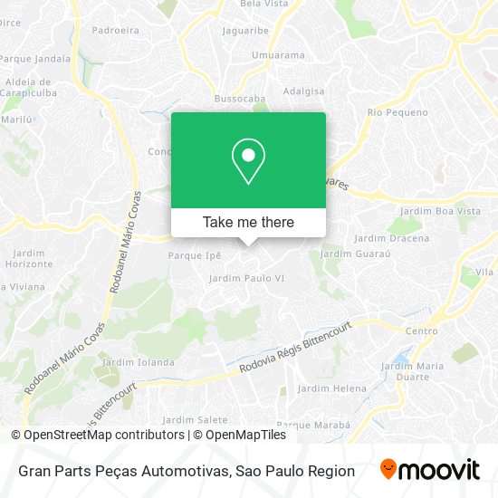 Gran Parts Peças Automotivas map