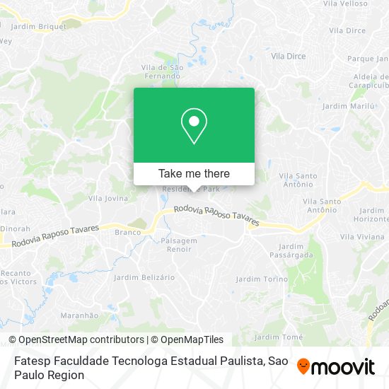 Fatesp Faculdade Tecnologa Estadual Paulista map