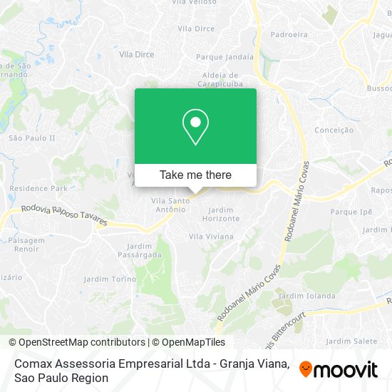 Mapa Comax Assessoria Empresarial Ltda - Granja Viana