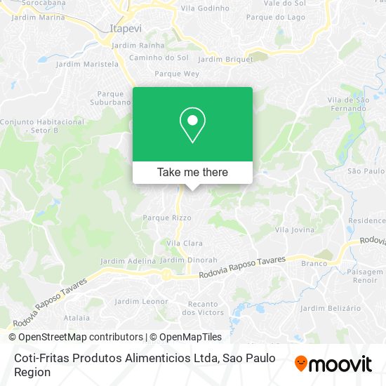 Coti-Fritas Produtos Alimenticios Ltda map