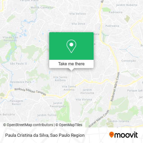 Mapa Paula Cristina da Silva