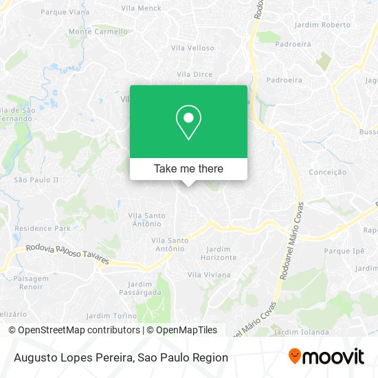 Augusto Lopes Pereira map