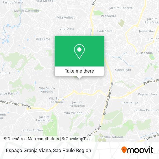 Espaço Granja Viana map