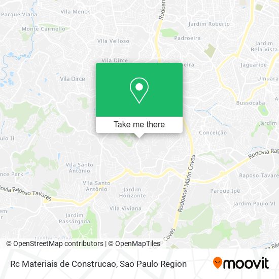 Rc Materiais de Construcao map