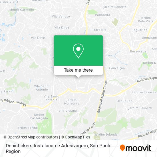 Denistickers Instalacao e Adesivagem map