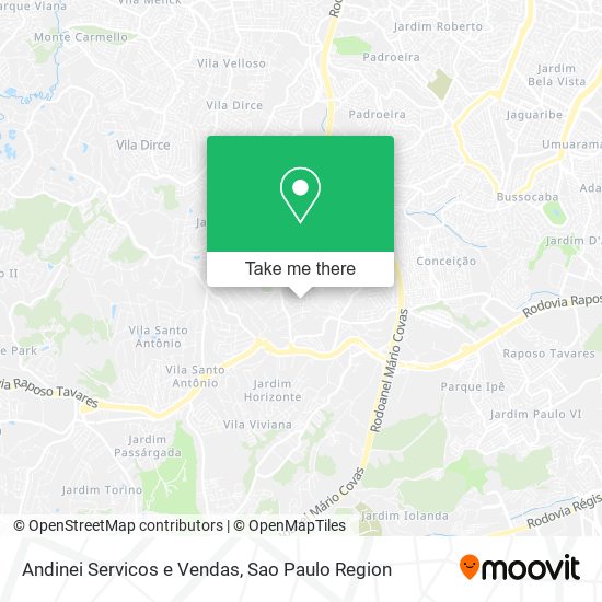 Andinei Servicos e Vendas map
