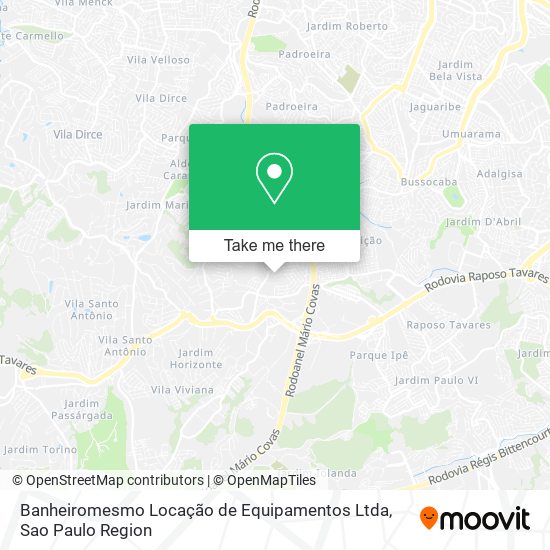 Banheiromesmo Locação de Equipamentos Ltda map
