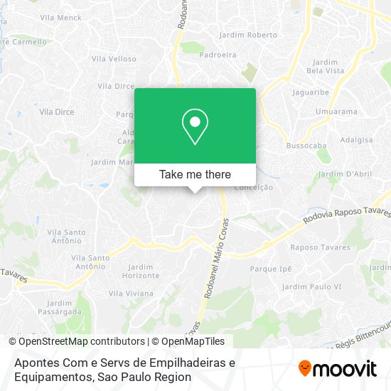 Apontes Com e Servs de Empilhadeiras e Equipamentos map